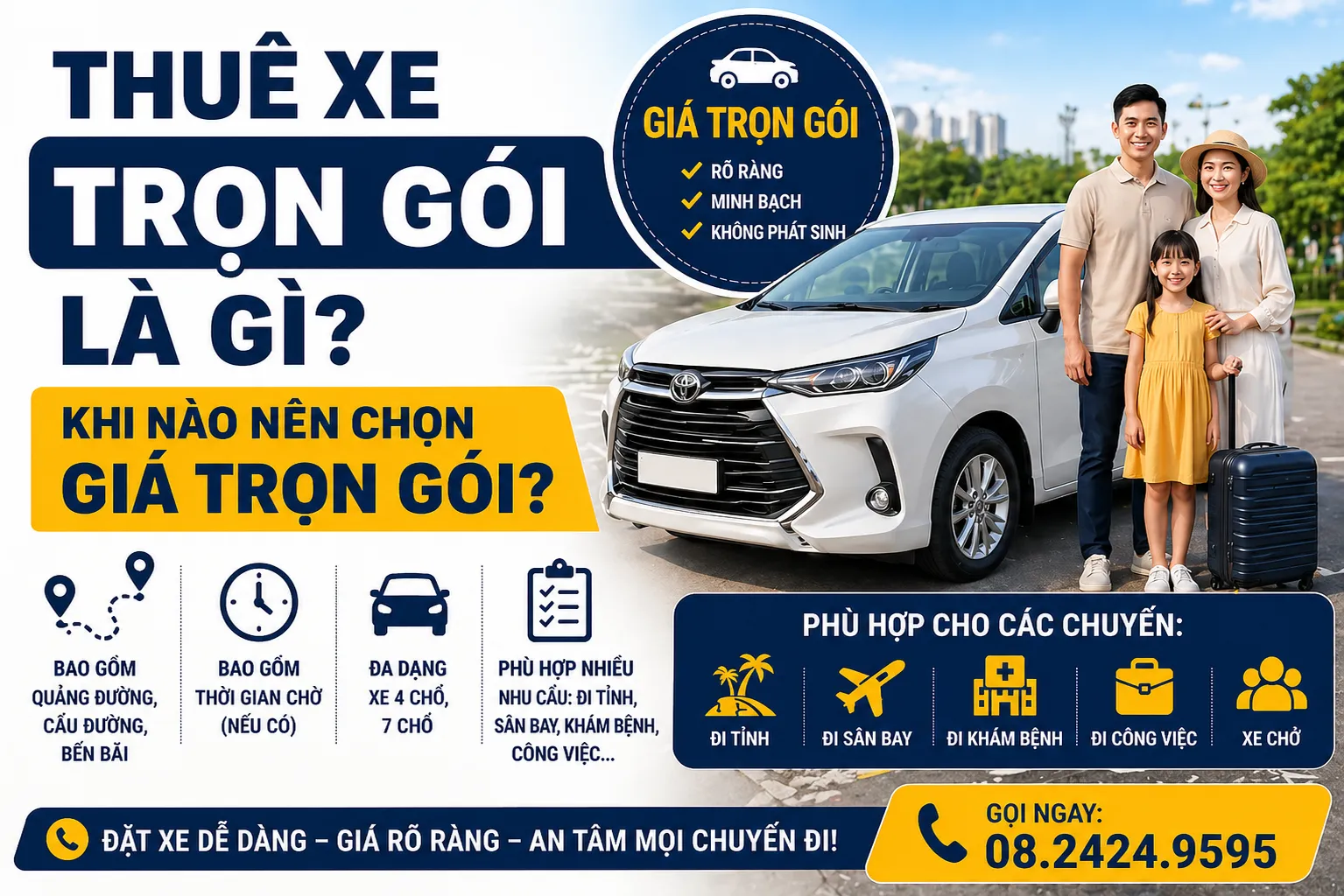 Thuê xe trọn gói là gì? Khi nào nên chọn giá trọn gói?